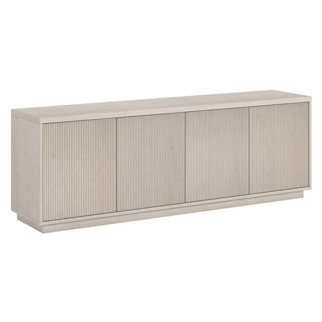 Henn&Hart Hanson TV Stand, 70" Wide, Alder White Henn&Hart