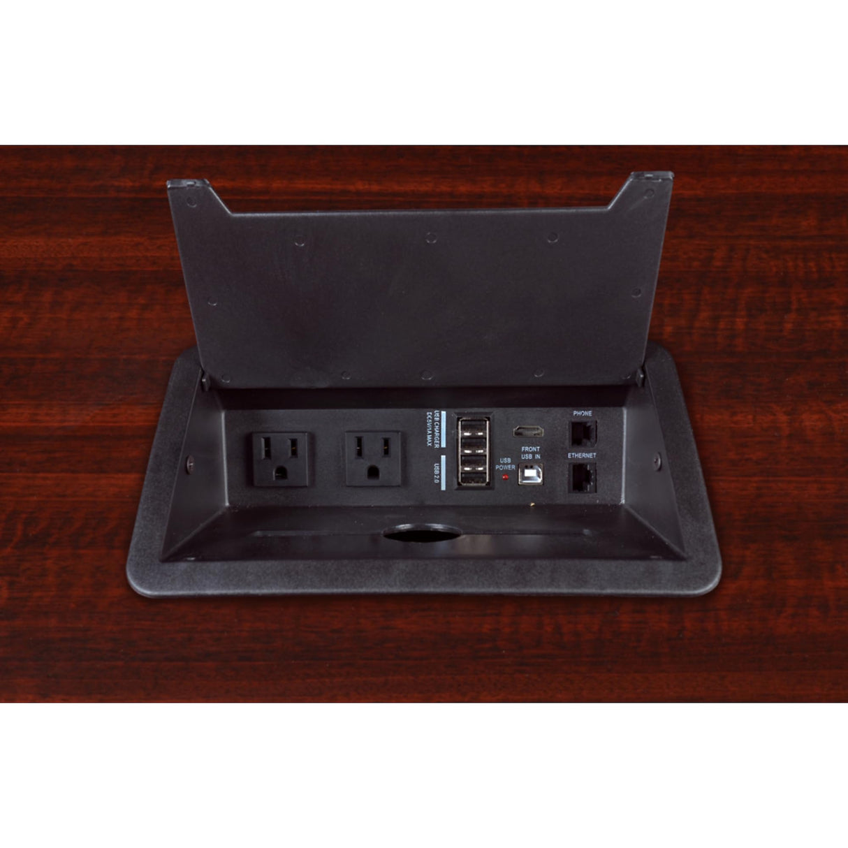 Regency Legacy 120-inch Racetrack Conference Table with Power Data Grommet- Mahogany Regency