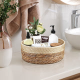 Round Rattan Baskets Set for Organizing Wicker Storage Basket for Fruit, Bread Serving Decorative Gift Baskets Empty, Countertop Baskets for Pantry and Bathroom Unistyle
