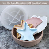 Wehous Large Bowl Resin Mold, 8.2'' Round Bowl Silicone Molds for Resin Concrete Cement, Big Container Storage Mold Candle Jewelry Holder Mould Makeup Organizer Succulent Pot Art Crafts Gift Wehous