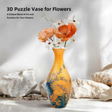 3D Puzzles Vase for Adults, 160 Pieces Puzzle Flower Vase for Home and Office Decor, DIY 4D Jigsaw Vase Arts and Crafts for Kids, Unique Housewarming Gifts for Moms YIZHOR