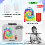 Tie Dye Kit 32 Color All-in-one Clothing Dye Kit, Permanent Fabric Dye Kit for Kids, Adults, Large Group Handmade Party Activity, DIY Bright Neon Tye Dye Kit MojiDecor
