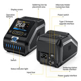 FNIRSI DWS-200 200W Precision Digital Soldering Station Kit, with 3 F210 & 6 F245 Soldering Iron Tips and 2 Helping Hands, Temp Value & Curve Mode, 3 Temperature Storage, Full-Color Display FNIRSI