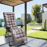 67 Inch Patio Lounge Chair, Rocking Chair Sofa, Indoor/Outdoor Floral Printed Lounger with Ties and Top Cover Non-Slip High Back Chair Cushions (Style 14) Shapeazy