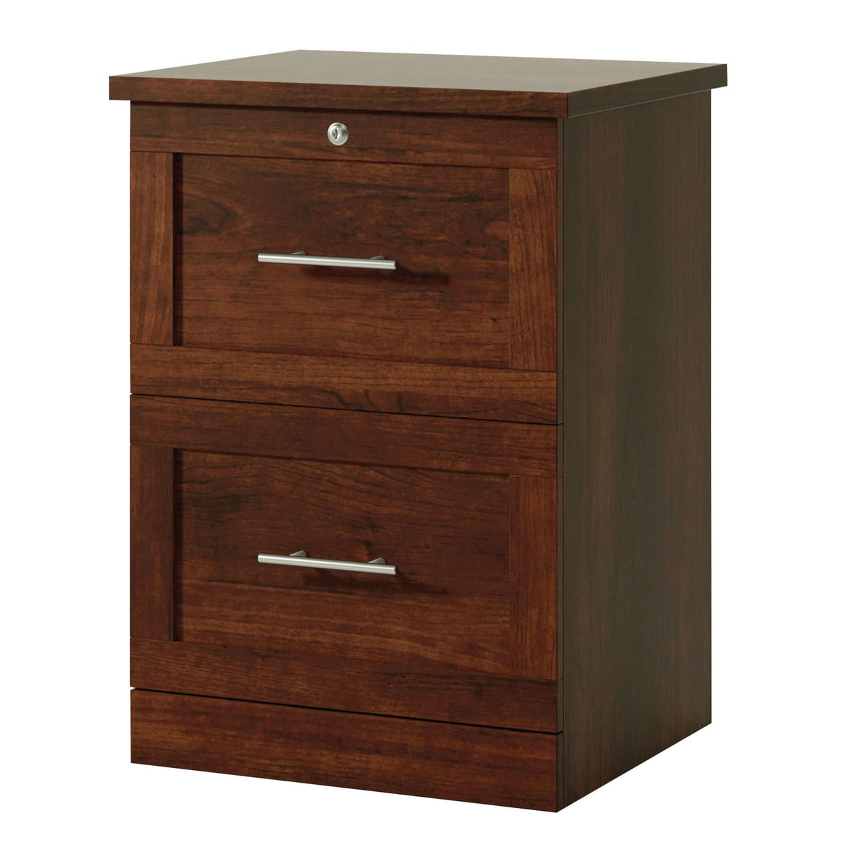 Realspace® 17"D Vertical 2-Drawer File Cabinet, Mulled Cherry Realspace