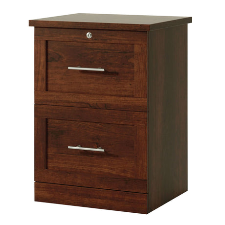 Realspace® 17"D Vertical 2-Drawer File Cabinet, Mulled Cherry Realspace