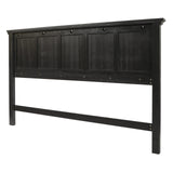Office Star Products OSP Home Furnishings Farmhouse Basics King Headboard Only, Rustic Black Finish Office Star Products