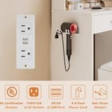 wanan Small Makeup Vanity Desk with Mirror and Lights, Compact Vanity with Chair and Charging Station, 3 Color Lighting Modes for Small Space,White wanan