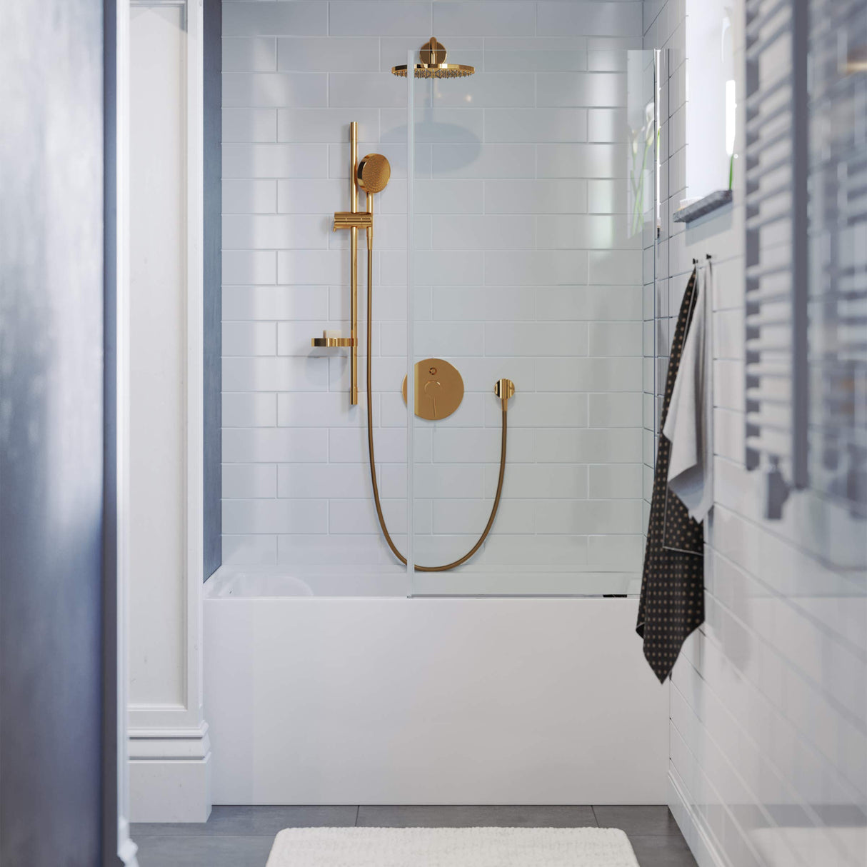 Swiss Madison Well Made Forever Voltaire 48"x32" Acrylic White, Alcove, Left Hand Drain, Apron Bathtub Swiss Madison
