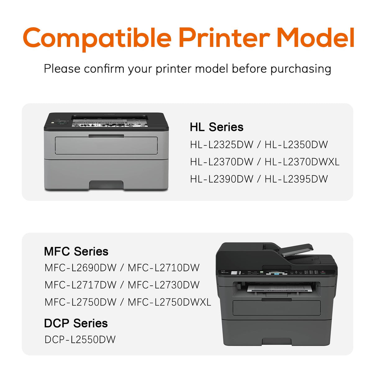 Jeostarky TN760 Toner for Brother Printer Compatible Replacement for Brother TN-760 TN730 TN-730 for MFC-L2710DW DCP-L2550DW MFC-L2750DW HL-L2350DW HL-L2395DW HL-L2390DW HL-L2370DW (Black 2-Pack) Jeostarky