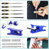 YIBEICO 3D Printing Tools with Storage Box for 3D Printer Modeler Basic Tools Diverse 3D Print Nozzle Cleaning Kit Rotary Tool 3D Printer Tools for Remove/Trim and Finish 3D Print (124Pcs) YIBEICO