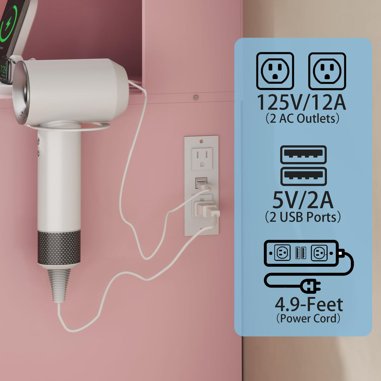 HUANLEGO Makeup Vanity Desk with Mirror and Lights, Pink Vanity Mirror with Lights Desk with Chair & LED Glass Cabinet, Vanity Set with Lighted Mirror & Power Outlet, Dressing Table with 7 Drawers HUANLEGO