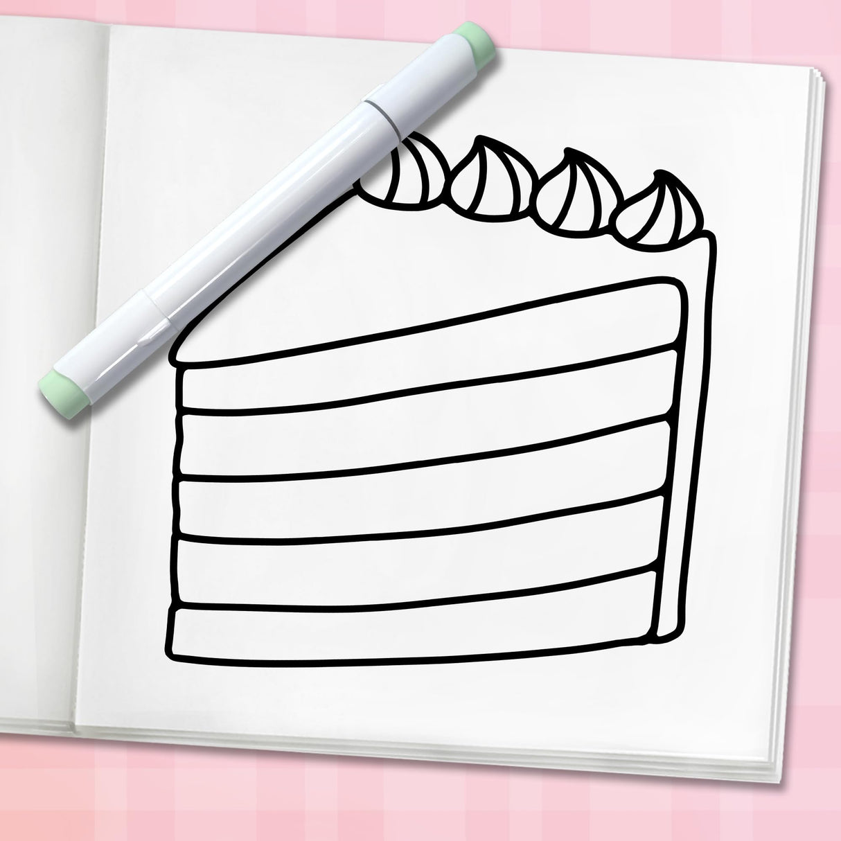 Cute & Sweet Coloring Book: Bold, Easy, and Simple Food Designs for Adults with Cakes, Candies, Ice Cream, Pastries, Desserts, and More! (Bold and Easy Coloring Books) WoodArtSupply