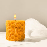Honeycomb Silicone Cylinder Mold for Resin Casting & Candle Making ESEDAGE