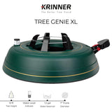 Krinner Christmas Tree Genie XL - Green Tree Stand - Original Single Cable Operation, Holds up to 10 ft Live Trees - Foot Pedal Setup & Water Reservoir with Level Indicator - German Made Krinner