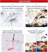 OfFsum Paint by Numbers for Adults Kids Beginner American Football Player Gear 1 DIY Acrylic Painting by Numbers Kits with Brushes Acrylic Pigment Home Decoration Brithday Gifts 16 x 20 inch OFFSUM