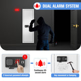 Bonusall 53" Wall Gun Safes Between Stud with Fingerprint Lock,Assembled Shotgun Safe with 3 Removable Shelf,4 Wall Gun Cabinet for Rifles and Pistols with Adjustable Racks (White) Bonusall