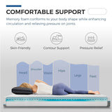 FATHOM Medium Full Mattress 10 Inch Memory Foam Mattress Full Size Bed in a Box for Back Pain Relief and Cool Sleep with Gel Foam and Removeable Fiberglass Free Cover, CertiPUR-US Certified FATHOM