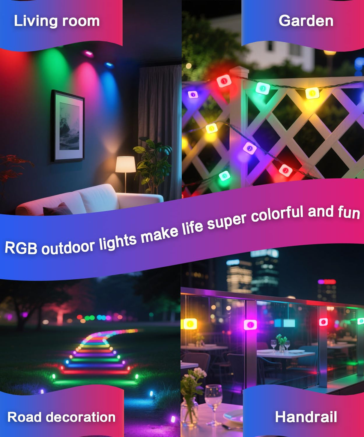 VSKIA Permanent Outdoor Lights for House,200ft 120 RGB+IC Smart Outdoor Decor, 50 Scene Modes, App/Remote Control, IP67 Waterproof, for Christmas, Holiday, Daily & Pool Party Decor VSKIA