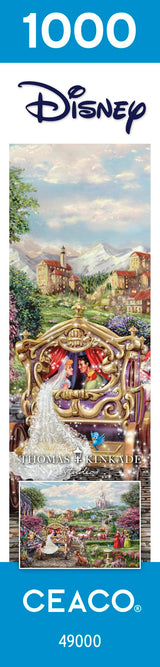 Ceaco - Thomas Kinkade - Disney - Cinderella - Happily Ever After - 1000 Piece Jigsaw Puzzle Ceaco
