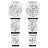 YKW 6 Pack Circle Mandala Stencils Templates, 7/9/11 Inch Reusable Drawing Tools, Mandala Dotting Templates for Rock Painting, Canvas, Wood Art Projects, DIY Craft Supplies YKW