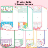 Together Art Happy Birthday Card Art Kit – DIY Sticker Coloring Craft Kit for Kids | DIY Color Your Own Stickers & Create Your Message | Birthday Card Coloring Sheets & Art Activity Gift Together Art