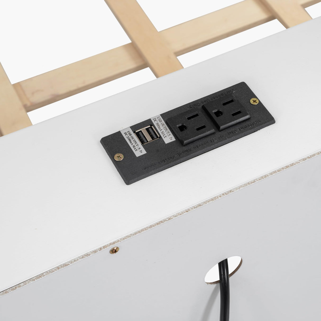 Modern Twin XL Over Queen Bunk Bed with Storage Cabinets and USB Ports,for Kids Teens Adults Bedroom Use (Antique White#x, Twin XL Over Queen) KLMM