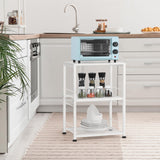 OYEAL End Table, Small Side Table Living Room, White Nightstand with 2-Tier Storage Shelf, Printer Stand Sofa Table for Small Spaces, Living Room, Bedroom, Easy Assembly OYEAL