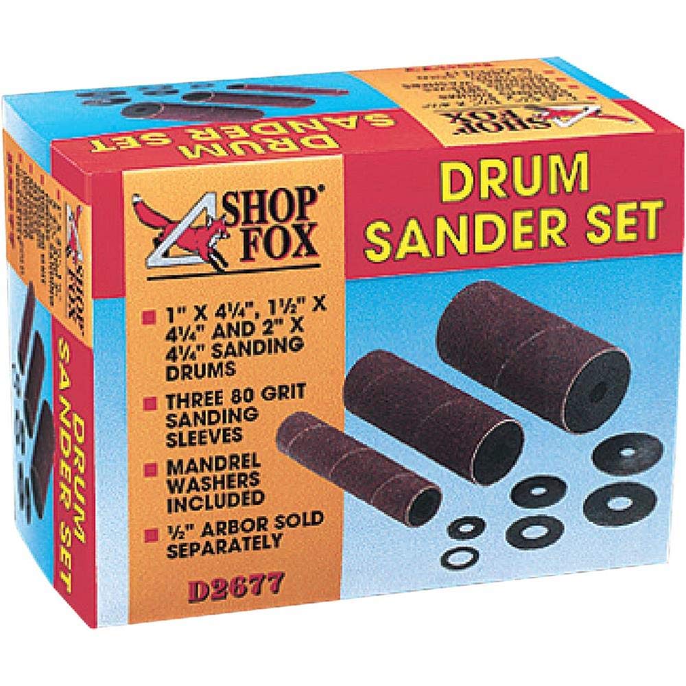 Shop Fox D2677 Drum Sander Set - WoodArtSupply