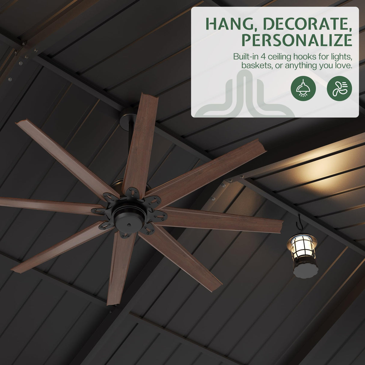 Jocisland 12x24x9.5 FT Cedar Wood Hardtop Carport with Steel Roof, Waterproof Outdoor Gazebo Pavilion, Heavy-Duty Snow & Wind Resistant Canopy for Patio, Driveway, Garden Jocisland