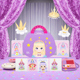 Art Craft Activity for Kids, Princess Fashion Sticker Book, Foil Art Kit, Diamond Painting Kits, Dress up DIY Art Kit for Kids, Mess-Free Toddler Arts and Crafts Supplies for Girls & Boys Ages 5+ Innosurg