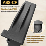 YXPOLYER Carbon Fiber ABS Filament 1.75mm 1kg ABS-CF 3D Printer Filament with Transparent Reusable PC Deformation-Resistant Spool fit AMS yxpolyer