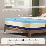 Full Size Mattress, 8 Inch Gel Memory Foam Mattress in a Box, Fiberglass Free Medium Firm Mattresses for Pressure & Pain Relief, Soft and Comfortable (8 Inch Full) MTSVMP