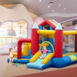 Inflatable Bounce House for Kids Outdoor 9 in 1 Large Bounce Castle for Toddlers Indoor Backyard Big Jump Bouncy House with Blower, Two Slide, Ball Pit, Basketball, Boxing, Climbing, 11.38x10.2FT AONESY