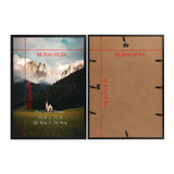 Giftgarden 19.7x27.6 Puzzle Frame Black, 50x70cm Picture Frame for 1000 Pieces Puzzles Wall Display, Single Giftgarden