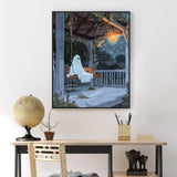 Yezavesu Ghost Paint by Numbers Kit for Adults Beginner, Ghost Adult Paint by Number Kits on Canvas Without Frame, DIY Acrylic Painting by Numbers for Home Wall Decor Gift 16x20 Inch Yezavesu