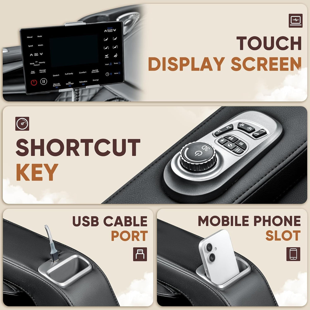 Homall 2025 Zero Gravity Full Body Massage Chair with SL-Track, Heating & AI Voice Control Shiatsu, Kneading, Tapping 8 Auto Programs 32 Airbags (Black) Homall