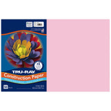 Tru-Ray® Construction Paper, 50% Recycled, 12" x 18", Pink, Pack Of 50 Tru-Ray