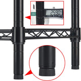 SINGAYE 5-Shelf Adjustable, Heavy Duty Storage Shelving Unit (350 lbs per Shelf), Steel Organizer Wire Rack Storage Shelf for Garage Office Pantry Ktichen, Black (36" W x 14" D x 72" H) SINGAYE