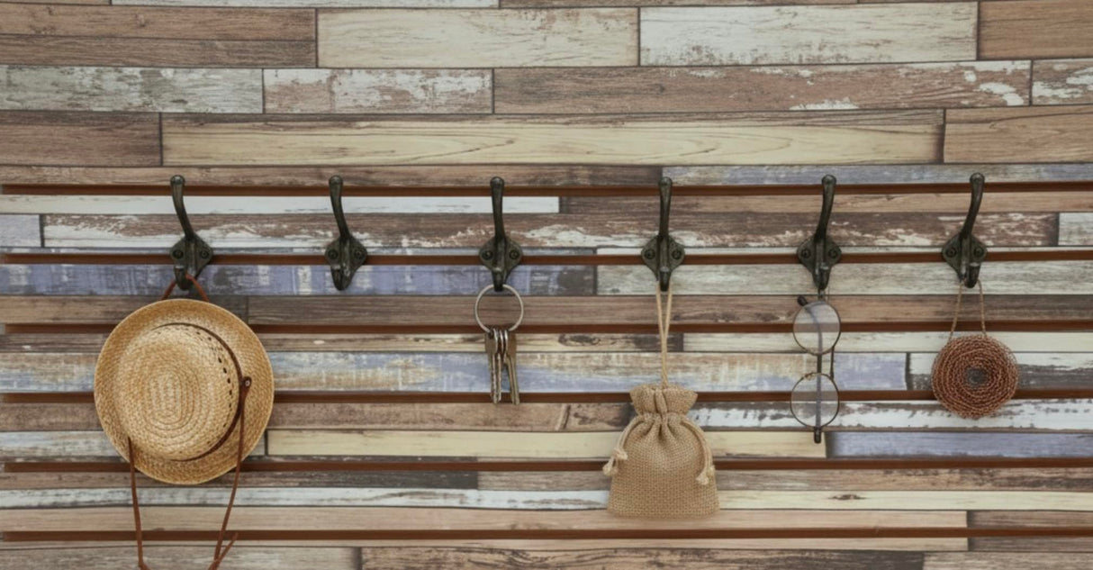 2-Pack Slatwall Panels – 2x4 ft Natural Oak Finish Display Boards – Heavy-Duty Wall Panels for Retail, Garage, Office & Home Organization – Easy-to-Install Storage System WISDOMFUR