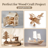 Balsa Wood Sheet, 5 Pack Plywood Sheets, Basswood Sheets 12 X 12 X 1/16 Inch, Unfinished Craft Wood, Thin Wood Boards for Laser Cutting, Engraving, Wood Burning, Crafts MOWPOG