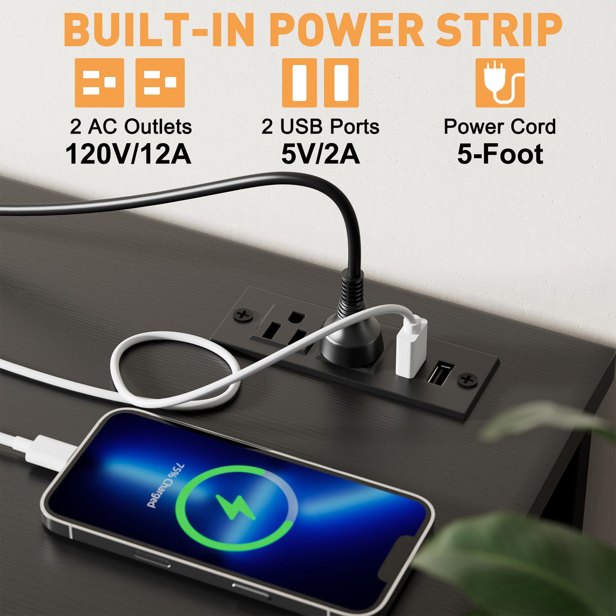 YaFiti TV Stand for Bedroom, Dresser TV Stand with 4 Fabric Drawers & Open Shelves for 50" TV, Entertainment Center with Power Outlet, Dresser for Bedroom, Living Room, Entryway, Black Wood Veins YaFiti