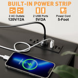 YaFiti TV Stand for Bedroom, Dresser TV Stand with 4 Fabric Drawers & Open Shelves for 50" TV, Entertainment Center with Power Outlet, Dresser for Bedroom, Living Room, Entryway, Black Wood Veins YaFiti