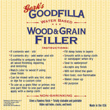 Water-Based Wood & Grain Filler - Neutral Base - 1 Gallon by Goodfilla | Replace Every Filler & Putty | Repairs, Finishes & Patches | Paintable, Stainable, Sandable & Quick Drying Goodfilla