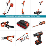 UTRBATT 3.6Ah 20V Replacement Battery Compatible with Black & Decker 20v Max LBXR20 LB20 LBX20 LBX4020 Extended Run Time Cordless Power Tools Series 2Pack UTRBATT