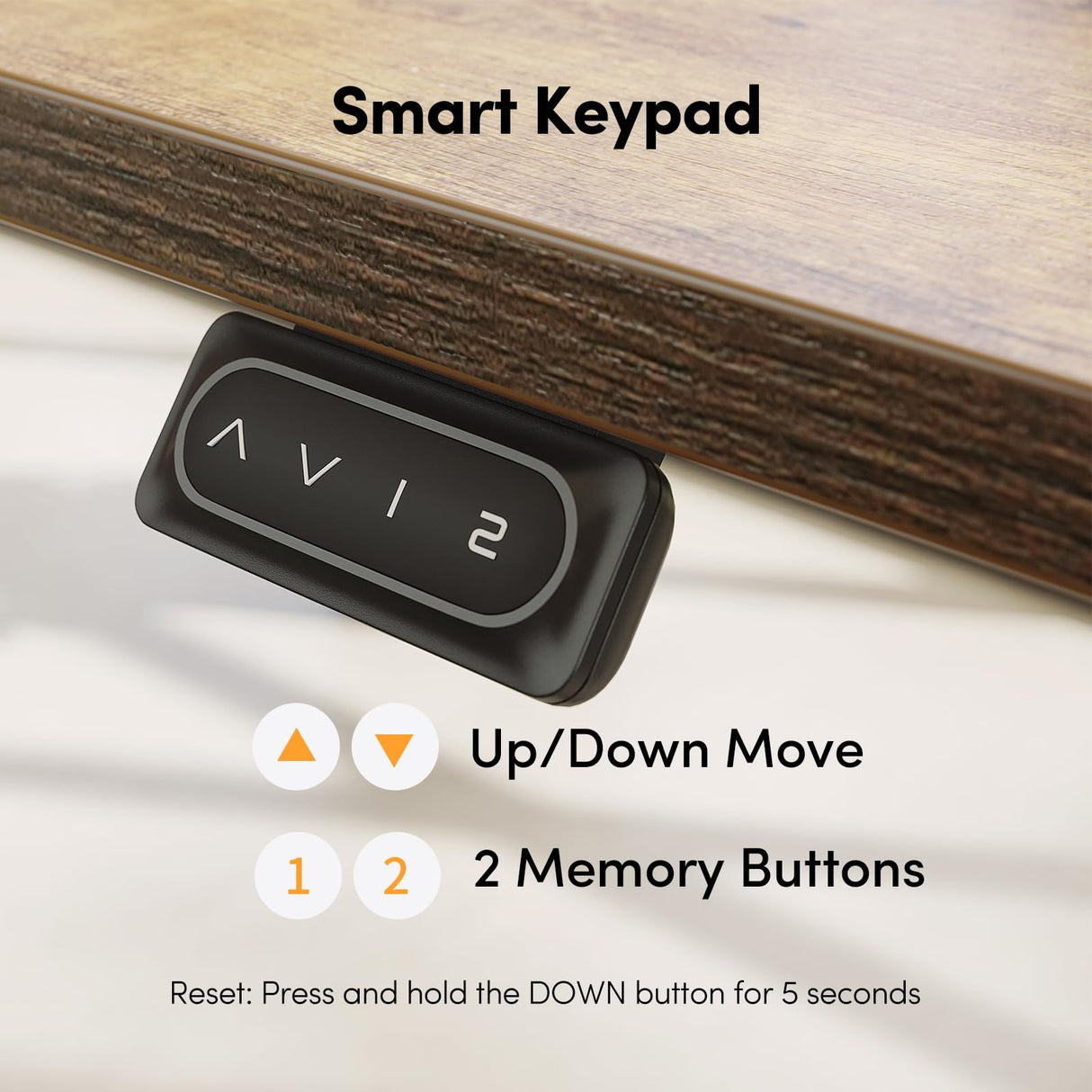 FEZIBO Electric Standing Desk Adjustable Height, 40 x 24 Inch Sit and Stand Desk, Home Office Desk, Ergonomic Workstation Computer Desk, Rustic Brown FEZIBO