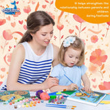 3 Pack Paint by Numbers for Kids Ages 8-12, Pre-Printed Acrylic Oil Painting, Includes (8x10, 8x9, 8x8 inch) Framed Canvas with 30 Acrylic Paint Pots, 5 Brushes for Kids, Art Supplies for Kids 9-12 Wings Giant