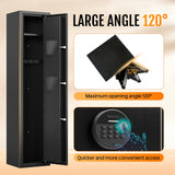 KAER 2 Gun Safe for Rifle and Pistols Electronic Gun Security Cabinet Quick Access Rifle Security Safes Gun Cabinet for Shotguns with Built-in Removable Storage Shelf KAER