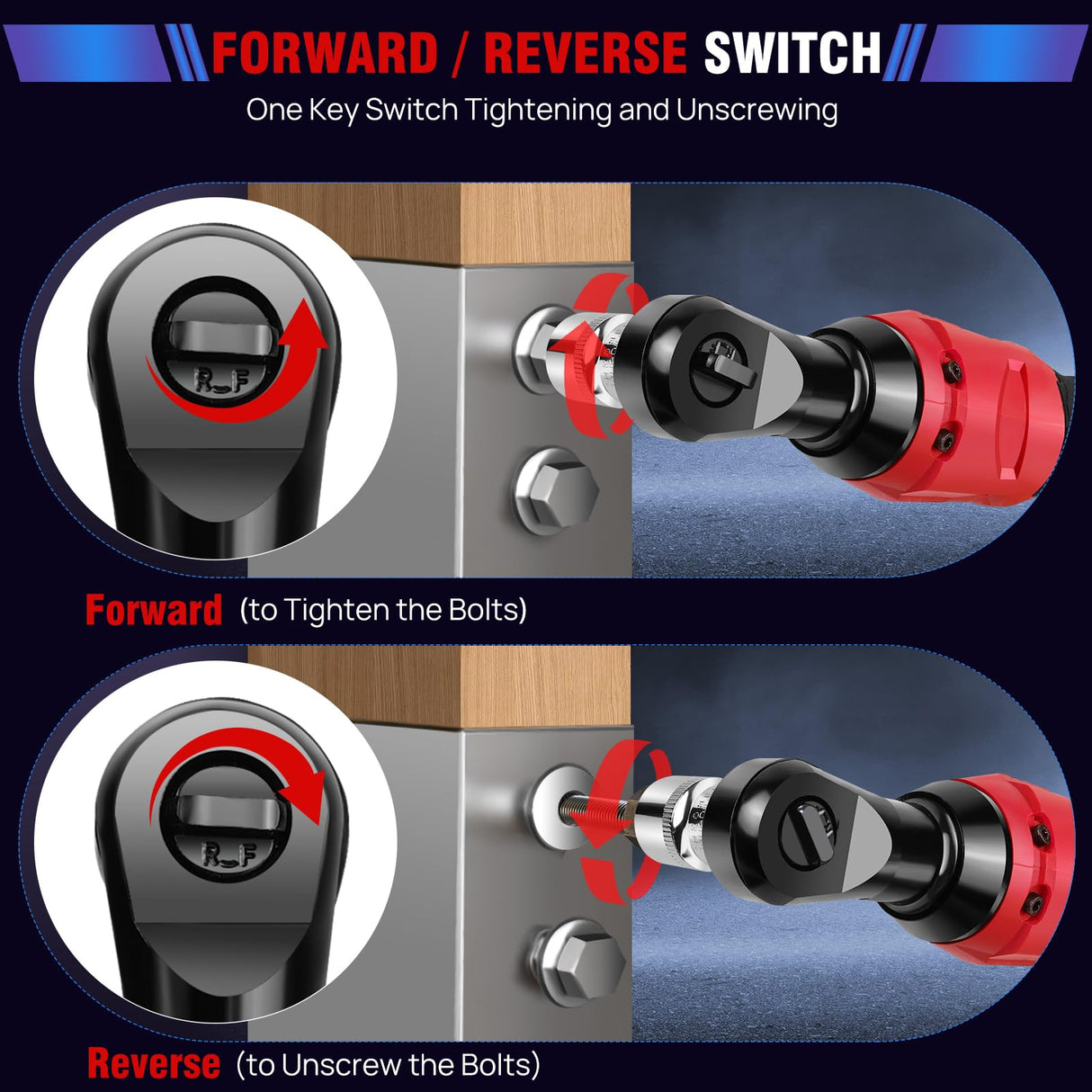 Cordless Electric Ratchet Wrench Set, 3/8" Ratchet Wrench, 12V Power Ratchet Driver with Fast Charger and 300 RPM Speed, 7 Sockets Cordless Ratchet Set with 2*1500 mAh Batteries for Table, Bike, DIY Yiyai