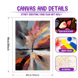 stnckic Paint by Numbers for Adults Beginners,Tree of Life Adults' Paint-by-Number Kits, Paint by Numbers Kit on Canvas,Perfect for Gift Home Wall Decor(16x20inch) stnckic